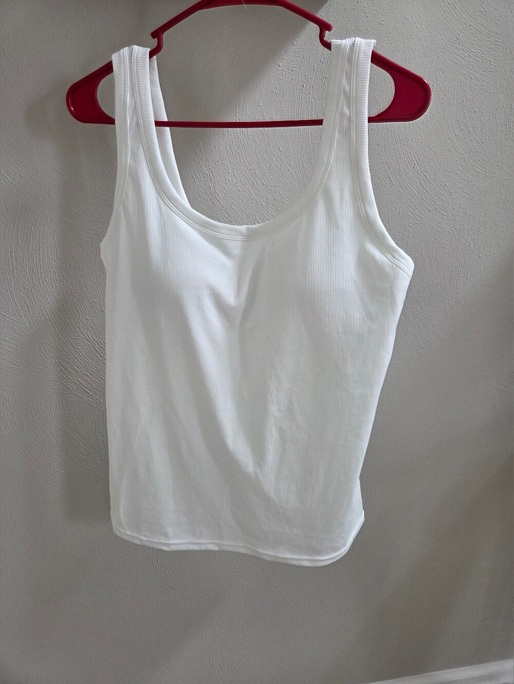 White Tank W/ Built In Bra